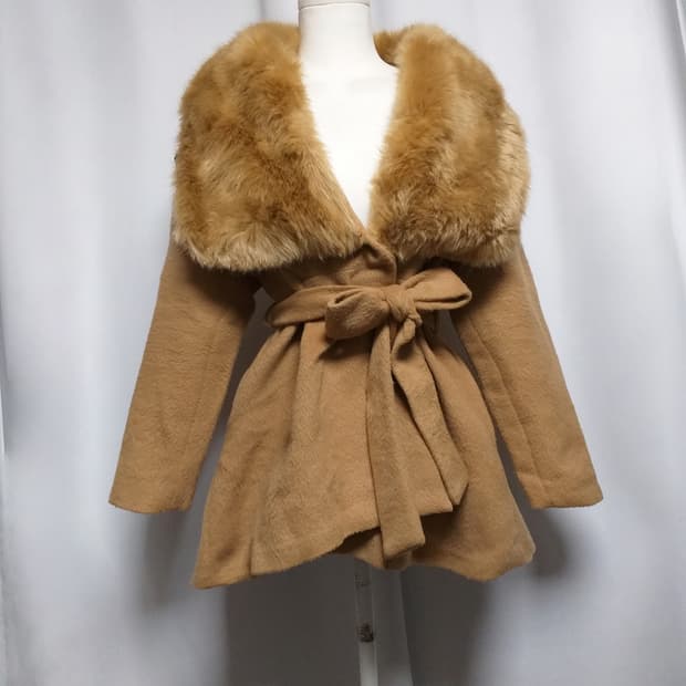 빈티지 퍼 코트원피스 라떼히메갸루 캐캐체 핀터깔 모리걸 페어리 로리타펑크