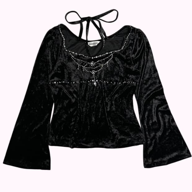 bids velvet halter top