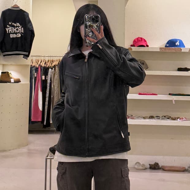 에이징씨씨씨 램스킨 레더 자켓 U1337