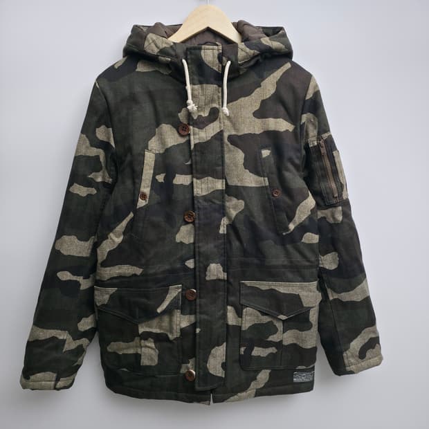[S] 반스 카모 야상 자켓