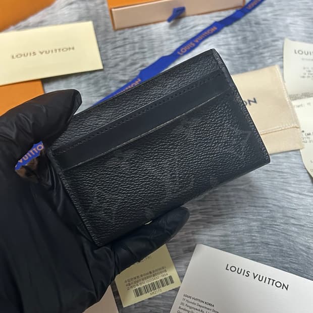 [풀구성] 루이비통 더블 카드 홀더 모노그램 이클립스