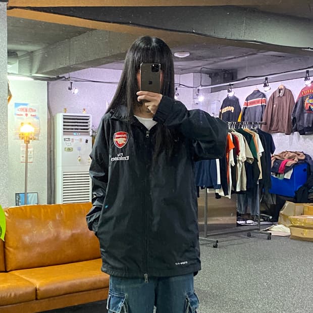 나이키 아스날 FC 스톰핏 블랙 바람막이 자켓 B5369