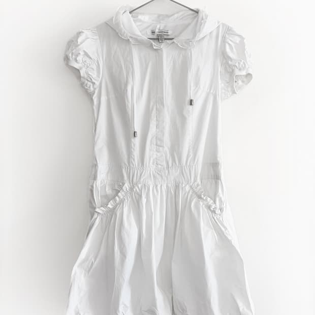 Diane von Furstenberg 후드 러플 드레스