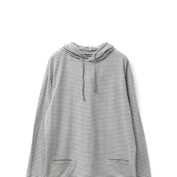 해칭룸 스트라이프 후드 슬리브