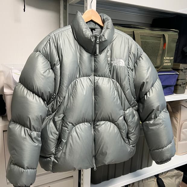 XL,카키) 노스페이스 화이트라벨 웨이브 RDS 다운 자켓