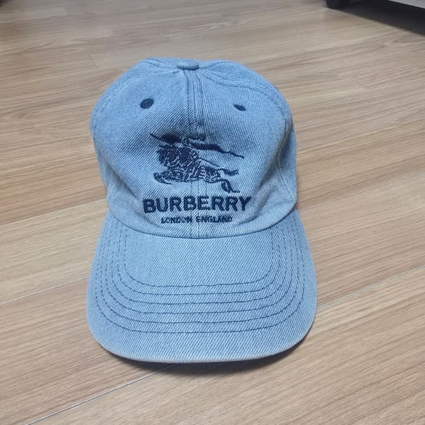 슈프림 x 버버리 6패널 캡 데님