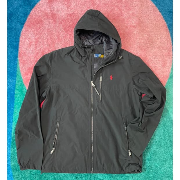 폴로 남녀공용 바람막이 (Black, M 95)