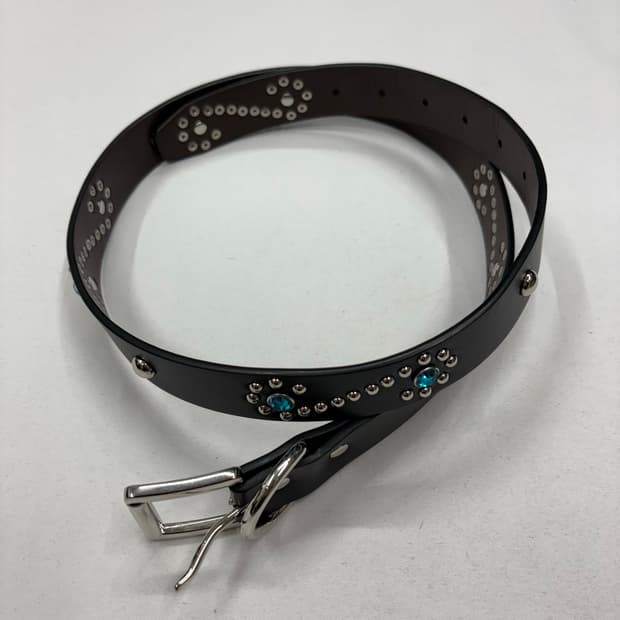 감마갤러리 웨스턴 블루비즈 스터드 벨트