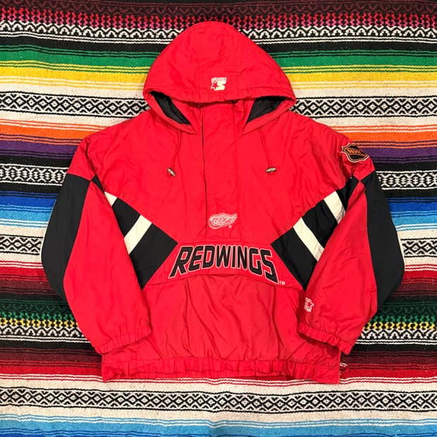 90s 디트로이트 레드윙스 스타터 아노락 110-115