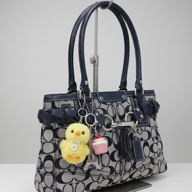 코치 블랙 숄더백 y2k