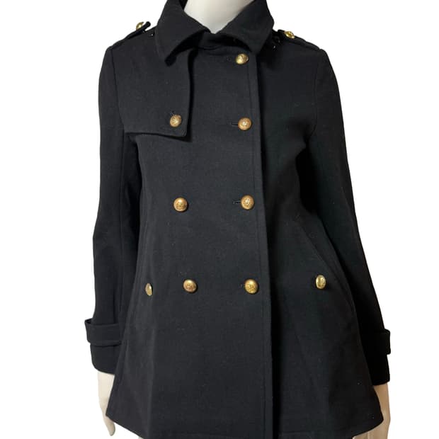 Vtg 골드 더블버튼 코트