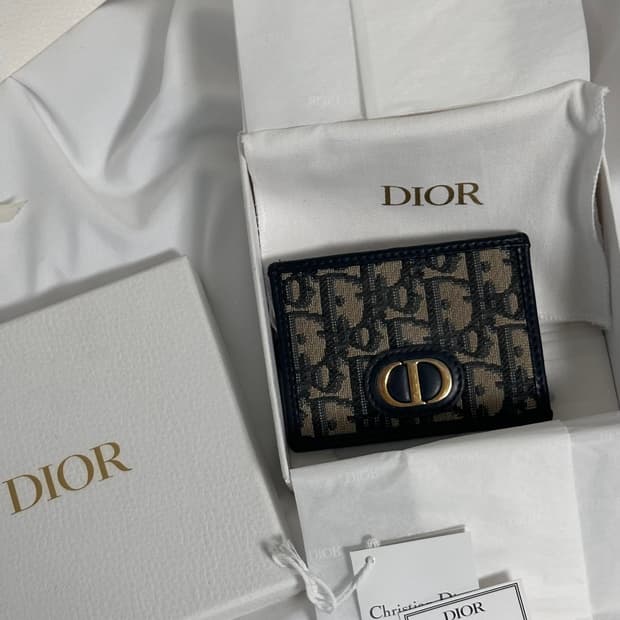 디올 오블리크 30 몽테뉴 카드지갑 풀박스