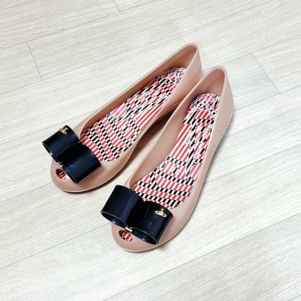 비비안웨스트우드 멜리사 젤리슈즈 구두 단화 플랫 (속굽3cm) 245mm