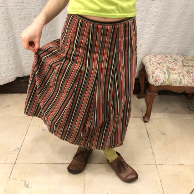 Hippie stripe skirt