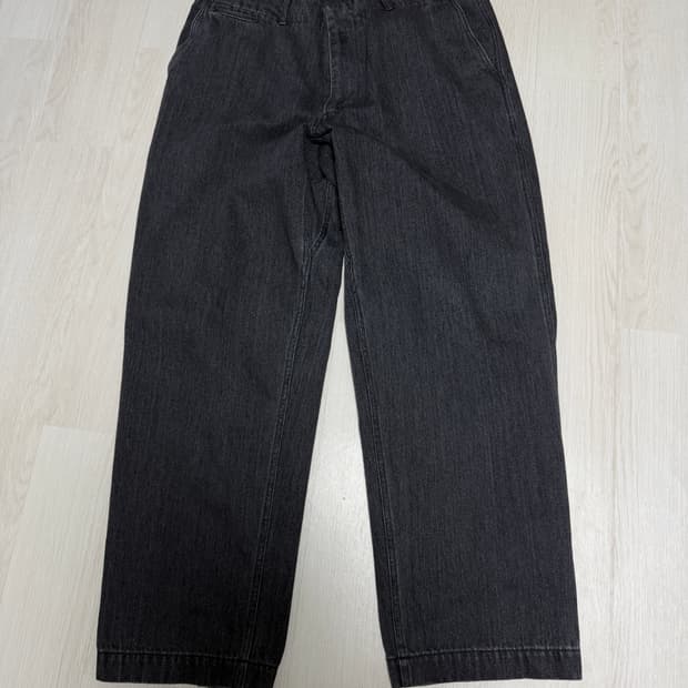 나나미카 와이드 데님 팬츠 그레이