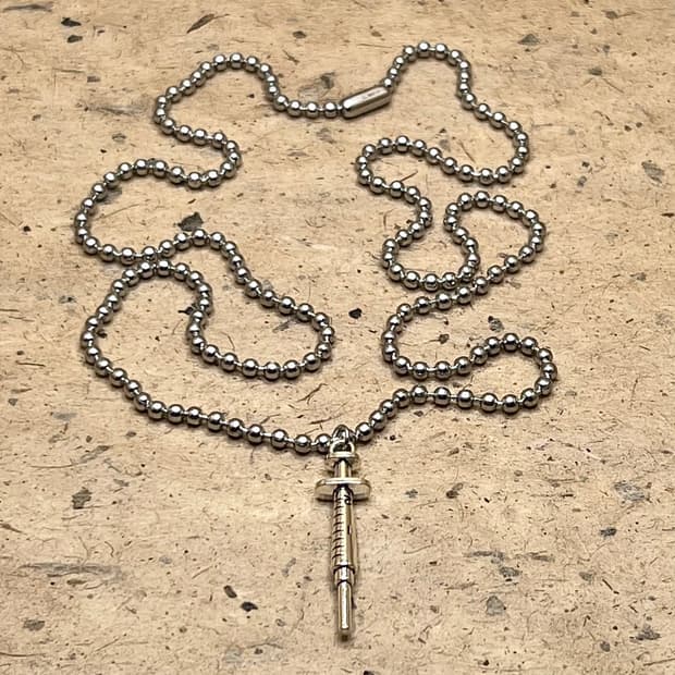 syringe necklace