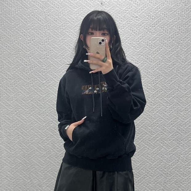 디스이즈네버댓 빈티지 스트릿 키치 플라워 후드티 S C11490