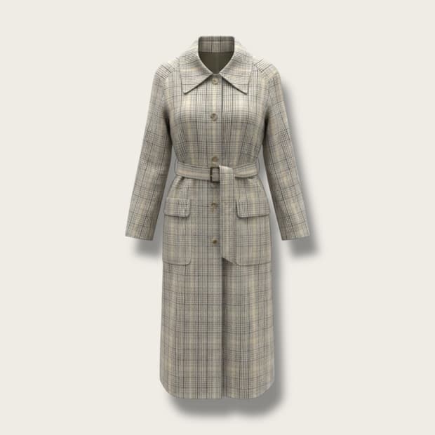 M/ 렉토x프론트로우 리버시블 벨티드 코트 자켓