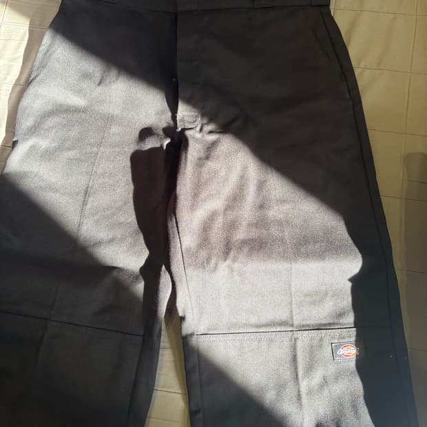 디키즈 더블니 워크 팬츠 블랙 31