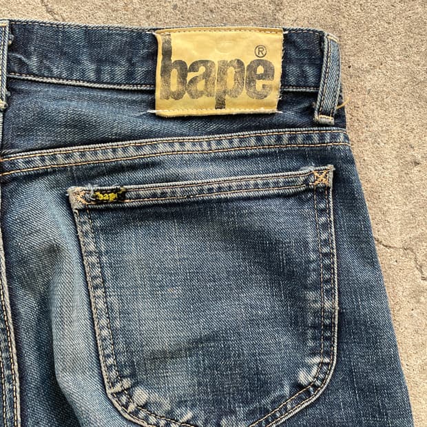90-00s Bape Selvedge Denim Pants