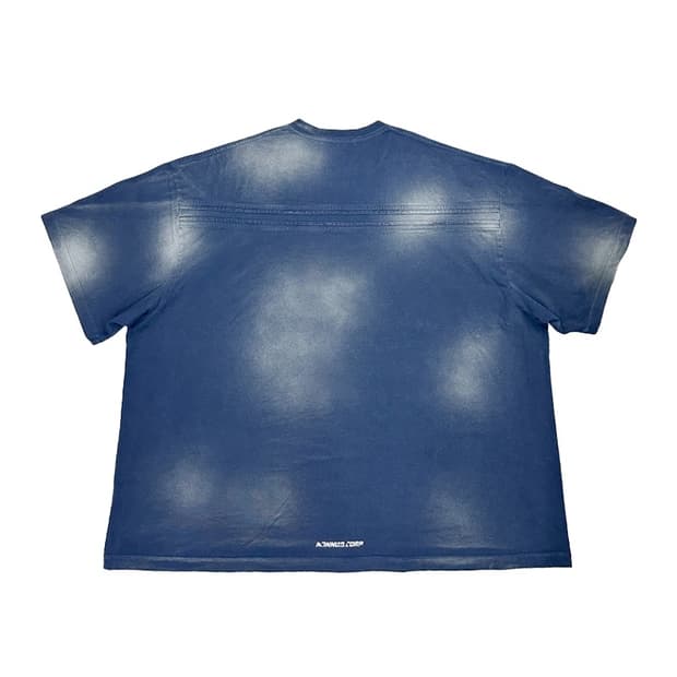 [1] 논노드 백 디테일 티셔츠 - 워시드 네이비 팝니다