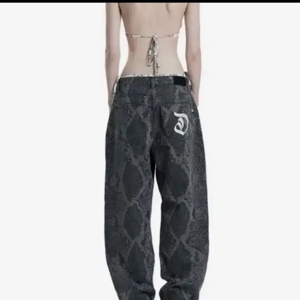 오도어 파이톤 팬츠 Kay python pants 1사이즈