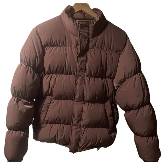 스투시 립스탑 다운 푸퍼 패딩 자켓 로즈