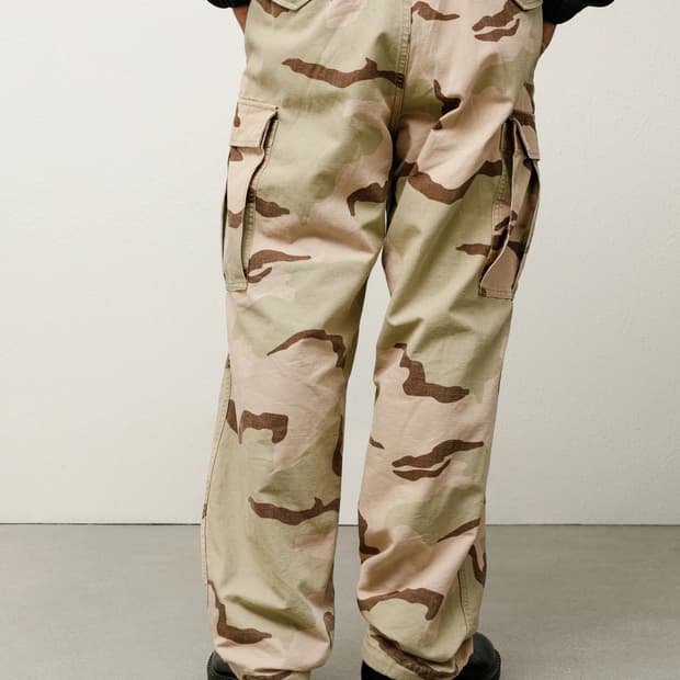 [남녀공용] STUSSY 스투시 카모 카고 팬츠/샌드 카모 컬러 