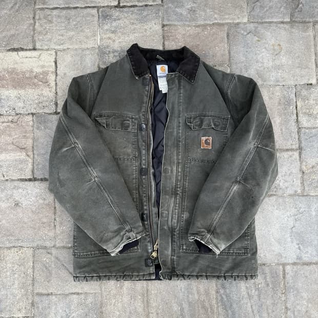 칼하트 C28 디트로이트 자켓 모스 그린