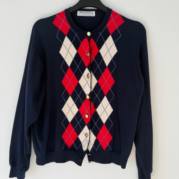 버버리 빈티지 가디건 
