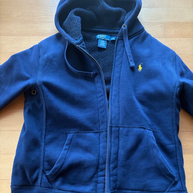 폴로 털후드집업