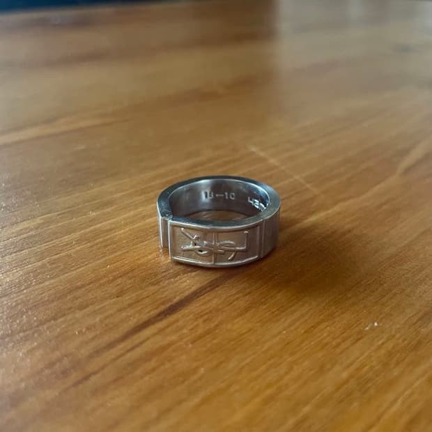 입생로랑 YSL 실버 스푼링 19호 반지