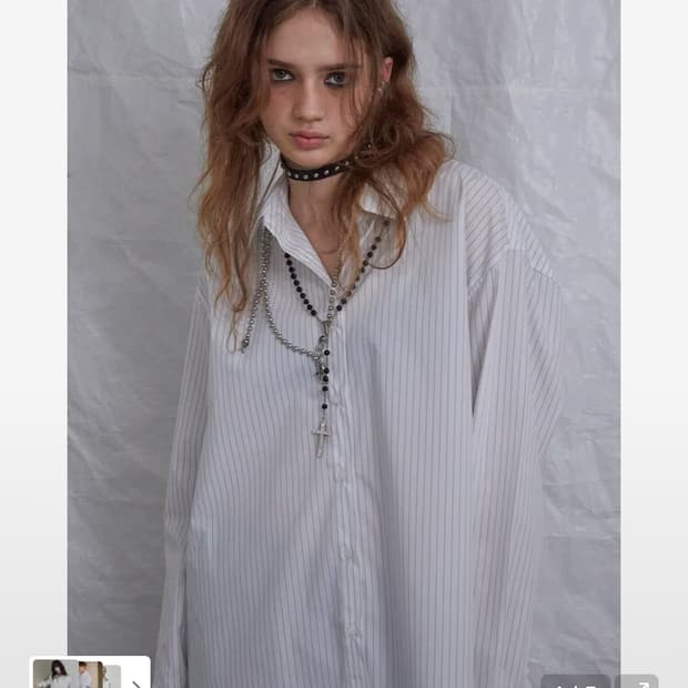 데어드 셔츠 BUSINESS SHIRT IN GREY STRIPE
