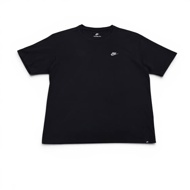 L 나이키 블랙 기본로고 반팔티
