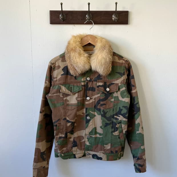 rusty k 밀리터리 퍼 자켓