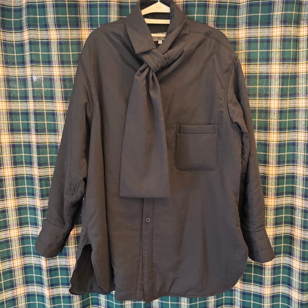 (2) 요지 야마모토 뿌르옴므 Stole Padded Shirts