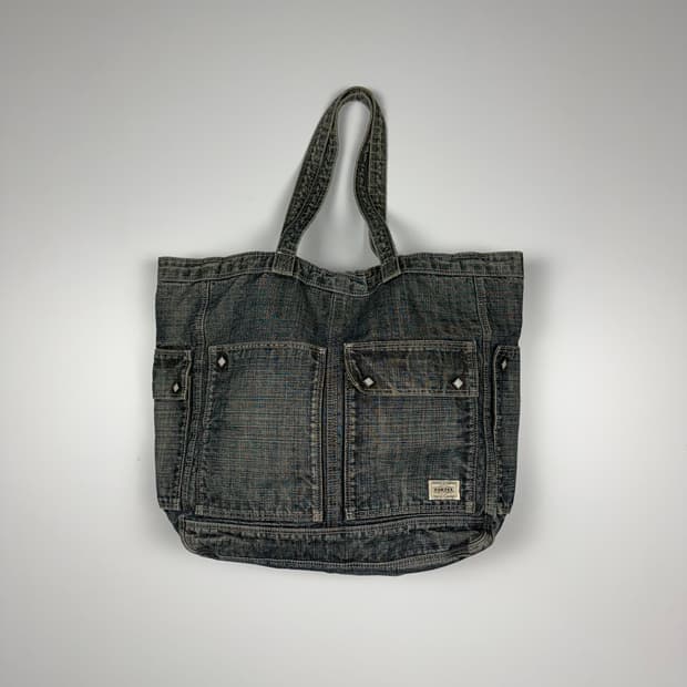 요시다포터 데님 토트백