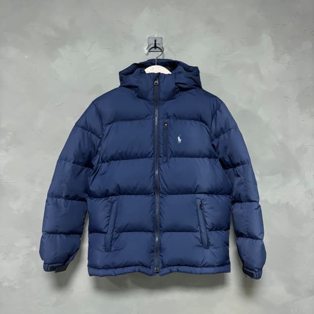 폴로 랄프로렌  푸퍼 덕다운 패딩 네이비 
