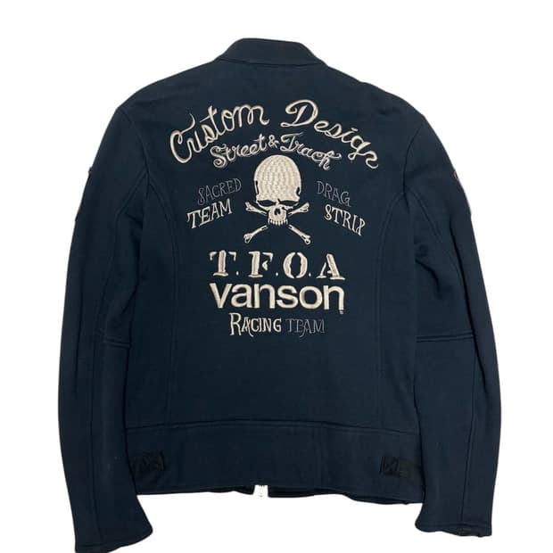 밴슨 vanson 무장전선 T.F.O.A 투웨이 코튼 바이커 자켓 S