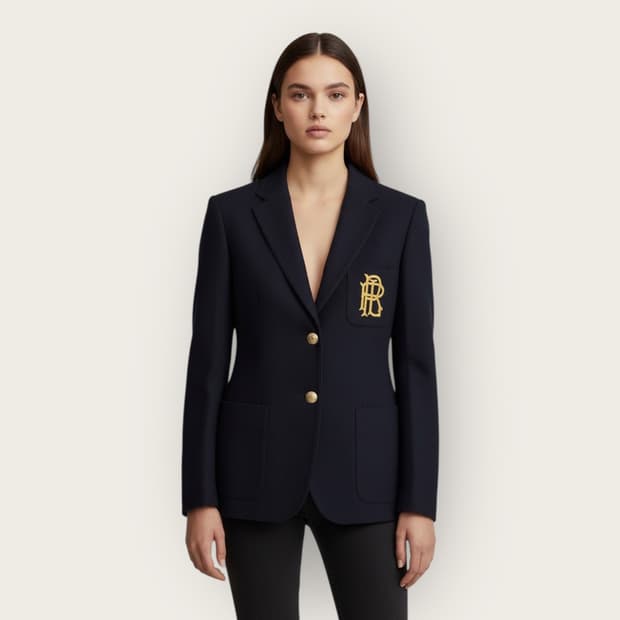 2/ 폴로 랄프로렌 90AW 와펜 금장 블레이저 자켓
