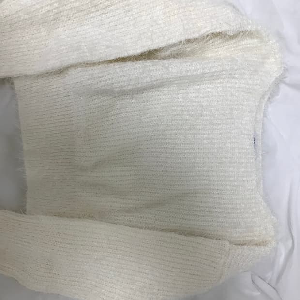 헤어리 보트넥 니트