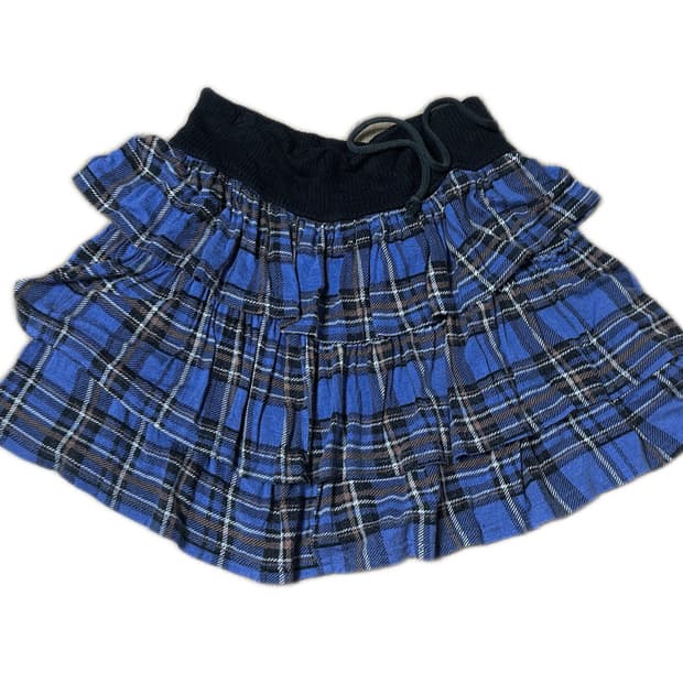 Y2k 스쿨룩 체크캉캉스커트 갸루 펑크 