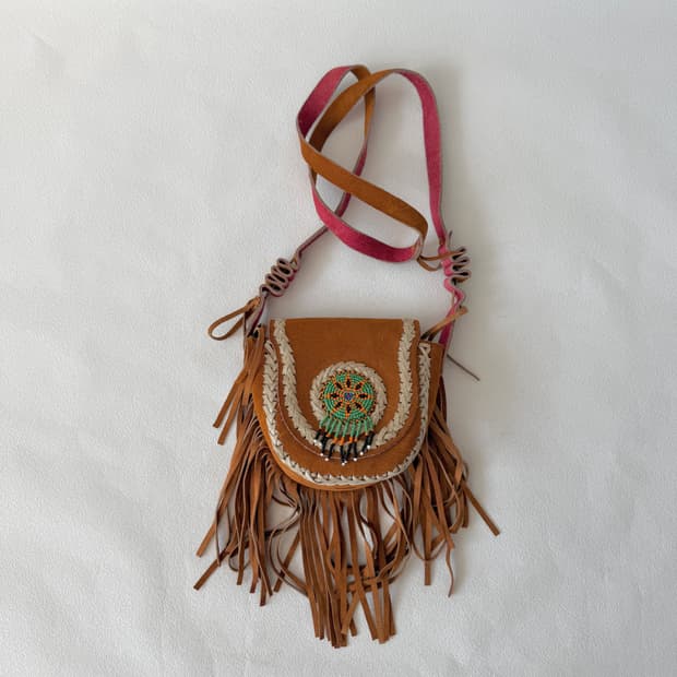 Pre owned 스웨이드 웨스턴 미니백