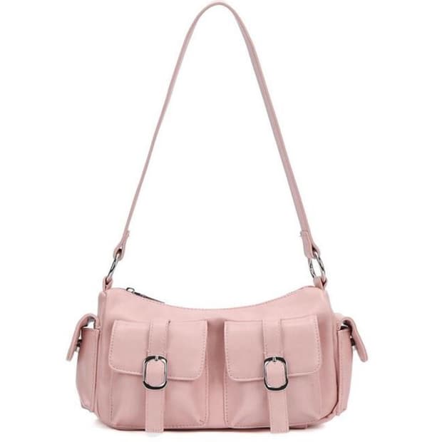폴스부띠끄 레더숄더백 (Pink)