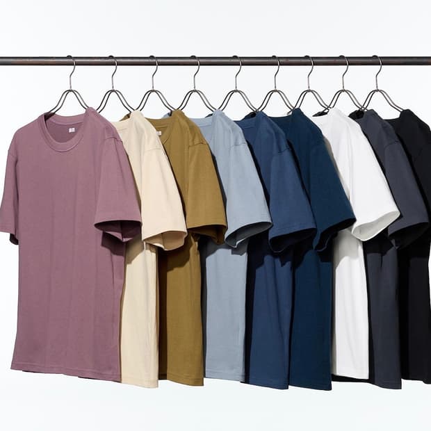 유니클로u 크루넥 반팔,오버사이즈 스트라이프 티셔츠