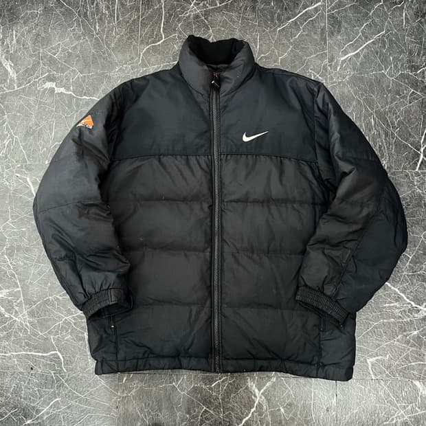 나이키 ACG 블랙 립스탑 푸퍼 패딩점퍼 자켓