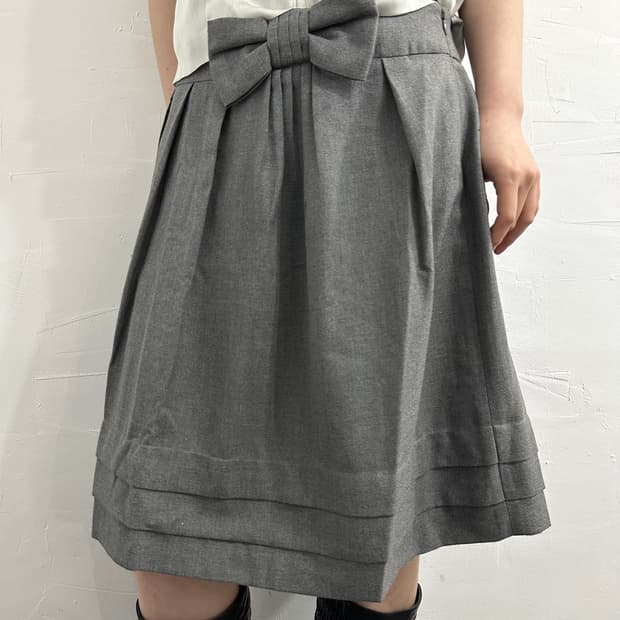 grove ribbon midi skirt