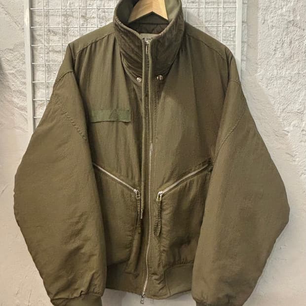 키뮤어 카키 페디드 MA-1 자켓 XL