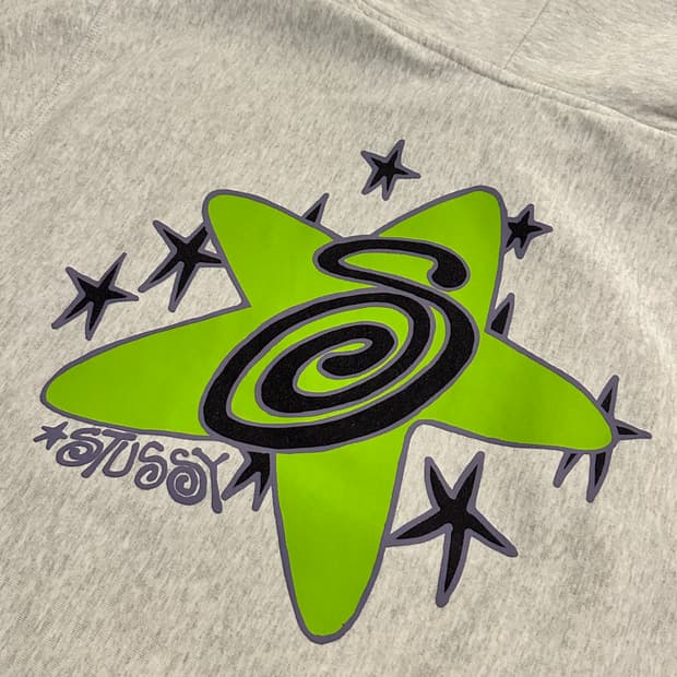 스투시 갤럭시 후드 애쉬 헤더