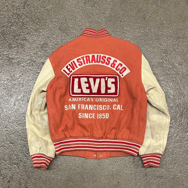 90s 리바이스 울 바시티 자켓 (100)